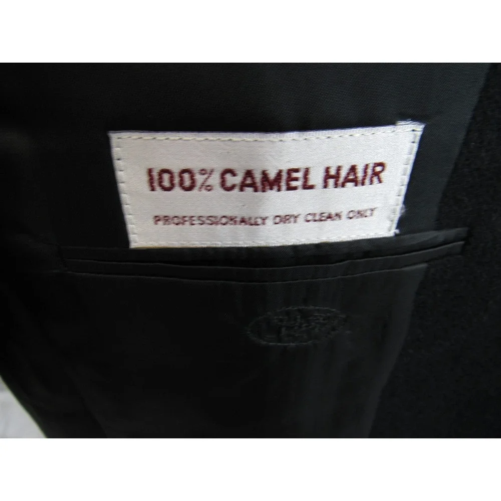 Hickey Freeman Men's Boardroom Blazer Black 100% Camel Hair Size 40R